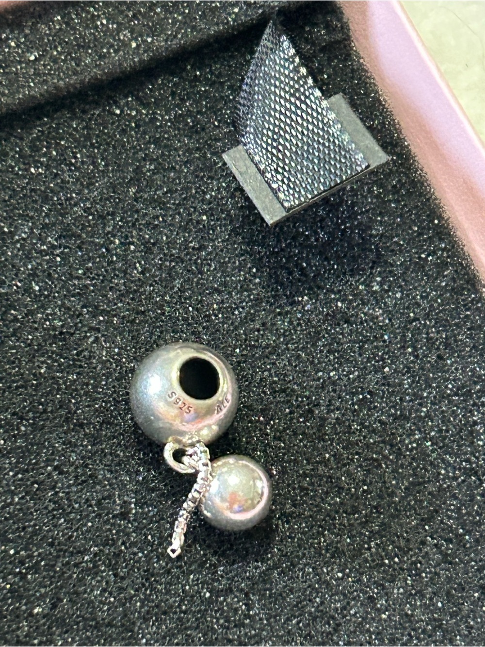 Pandora Sterling Silver Dangle Bead Charm - Silver